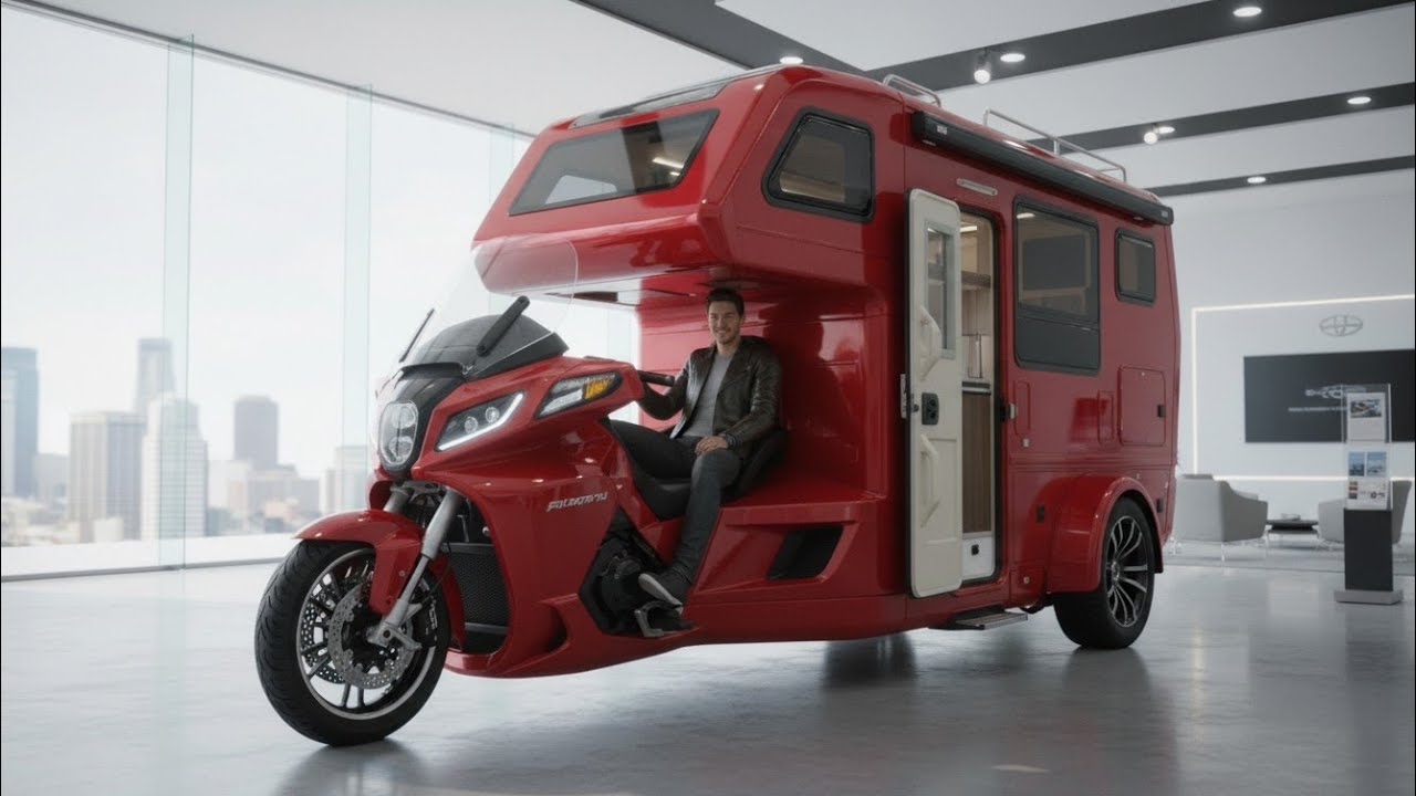 🚀 2026 Honda Gold Wing EV Tricycle Camper – Die Zukunft des Motorrad-Campings! ⚡🏕️