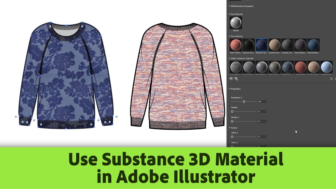 Use Substance 3D materials in Adobe Illustrator | Adobe Substance 3D