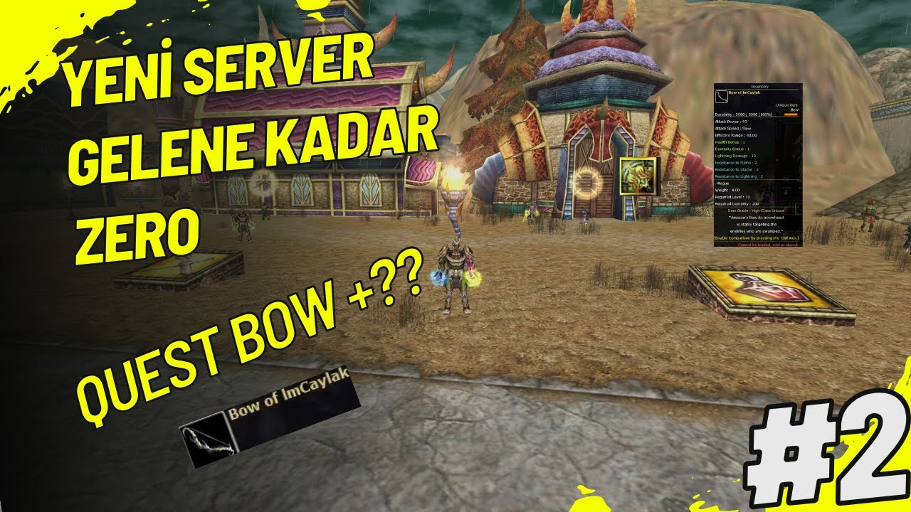 SIFIRDAN PUSLU OKCU #2 QUEST BOW BASTIK MI ? YENİ SERVER GELENE KADAR #ZERO #ImCaylak #knightonline