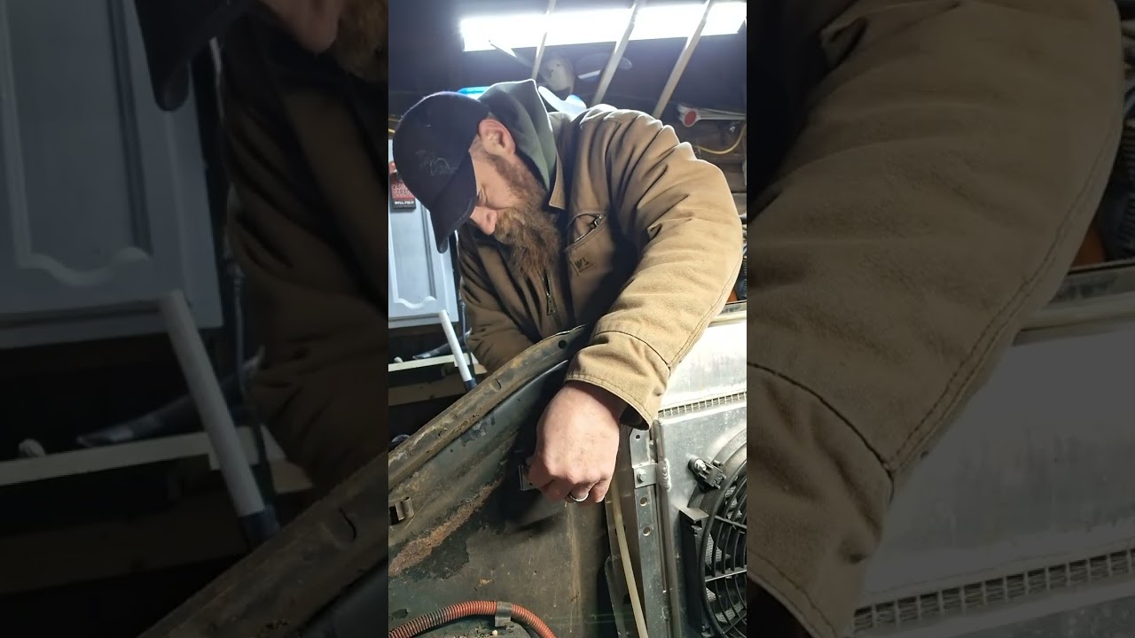 Installing a coolant Expansion tank on the old F100. #f100 #dentside #diymechanic