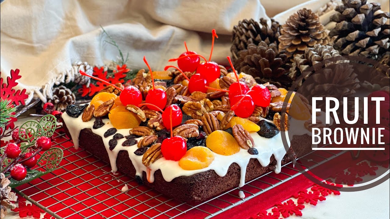 BROWNIE NAVIDEÑO- FRUIT BROWNIE