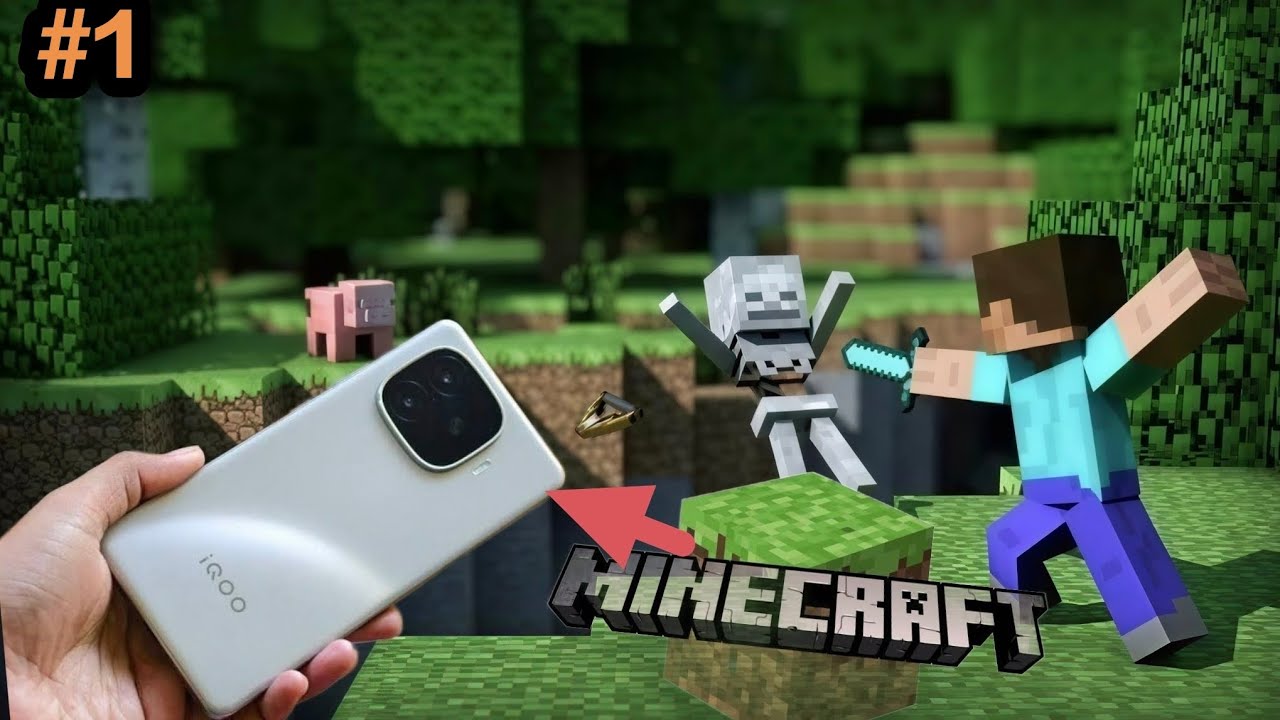 Minecraft gameplay on iQOO neo 10r || minecraft pe || (1 ep) #minecraftpe #iqooneo10r #poketedition 