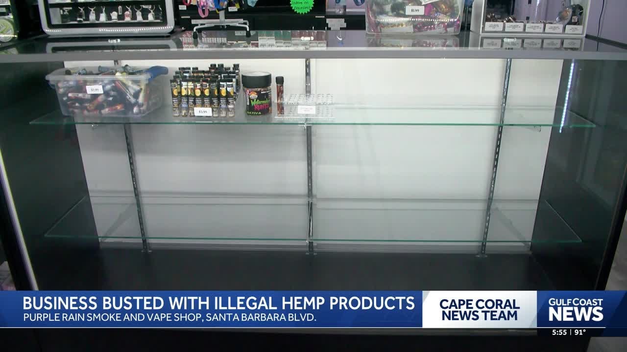 11,000 hemp products seized in statewide crackdown, local smoke shop out of thousands