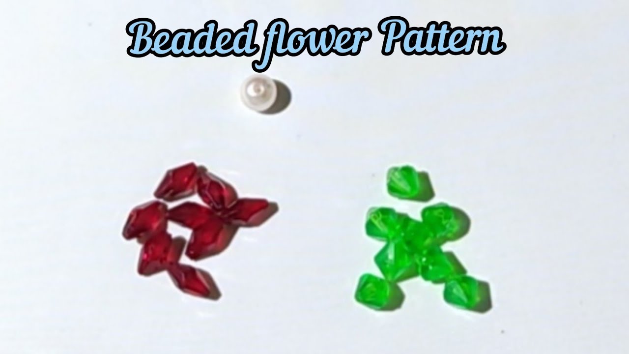 Beaded flower pattern -#6