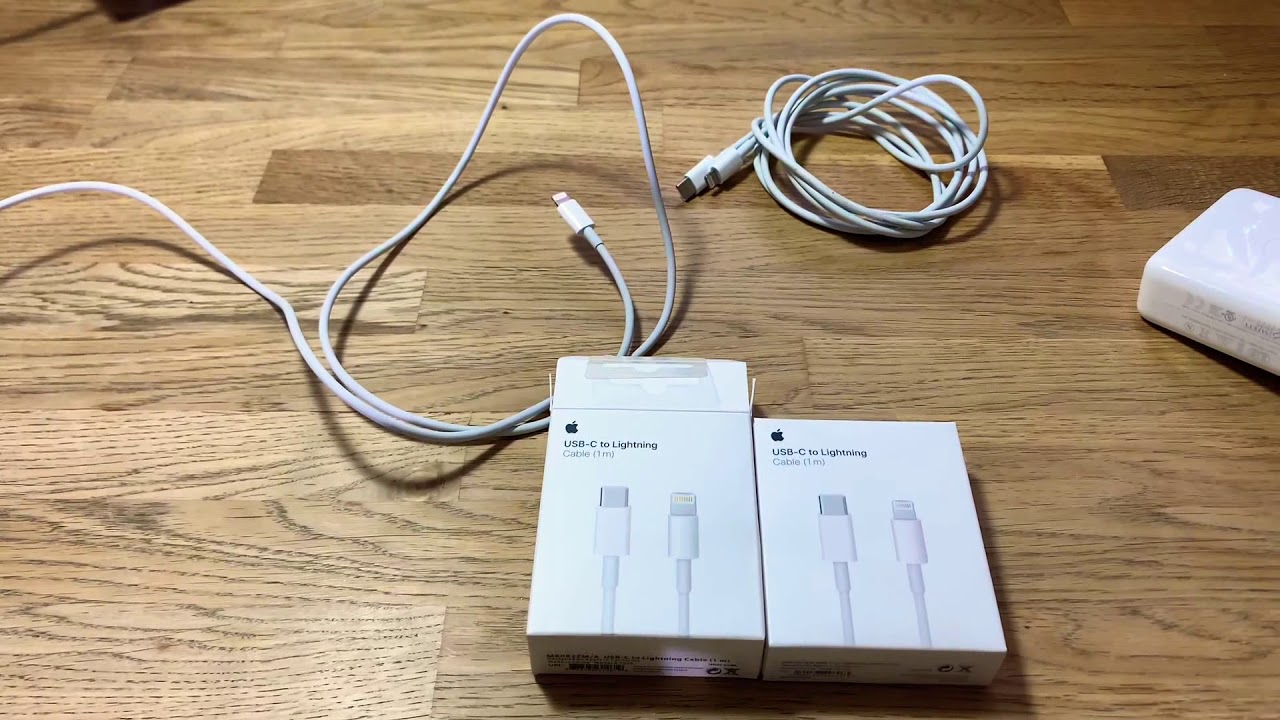 Apple fake vs Genuine USB-C to lightning