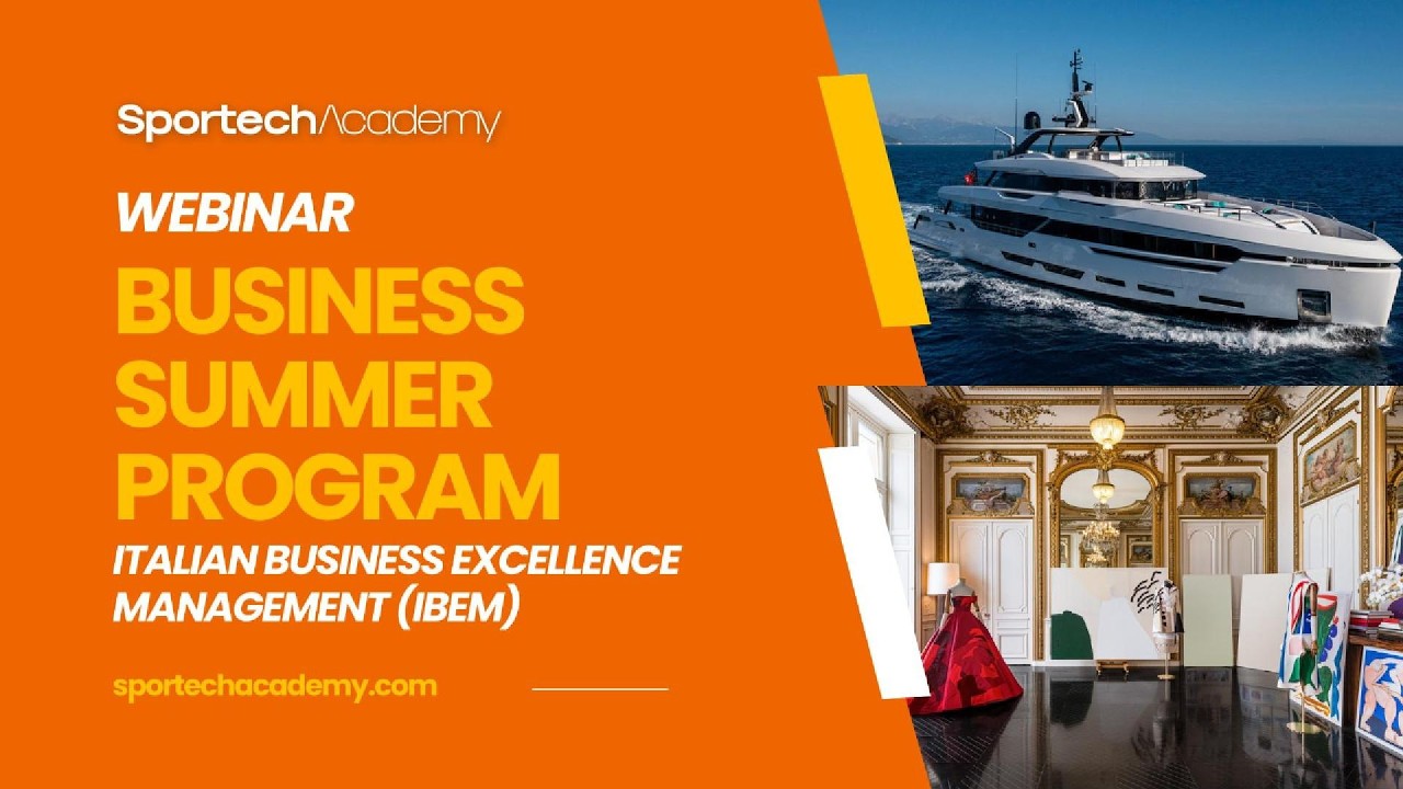 Business Program Webinar - Lucia Bottecchia  - Sportech Academy