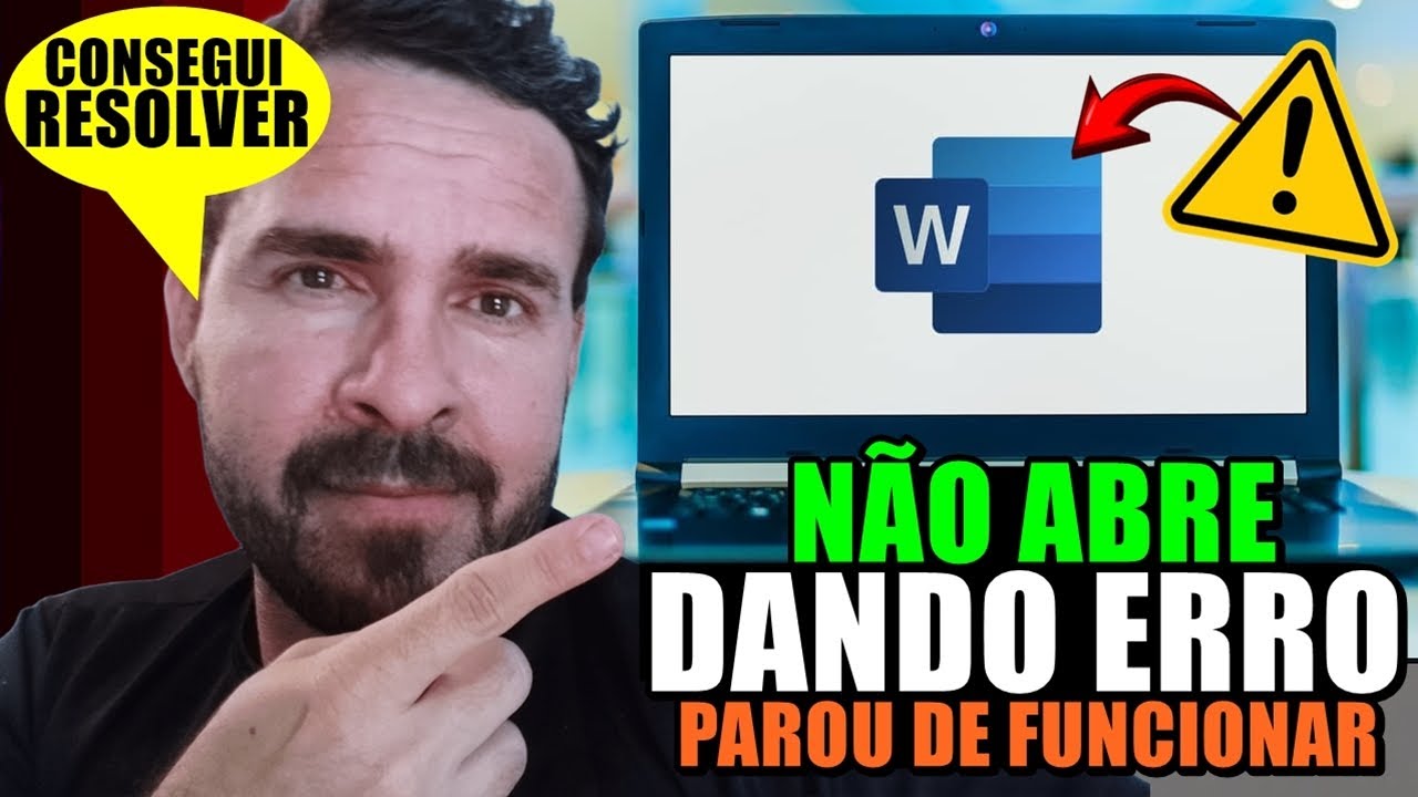 WORD PAROU DE FUNCIONAR ou NÃO INICIA no PC ou NOTEBOOK? Aprenda a RESOLVER!