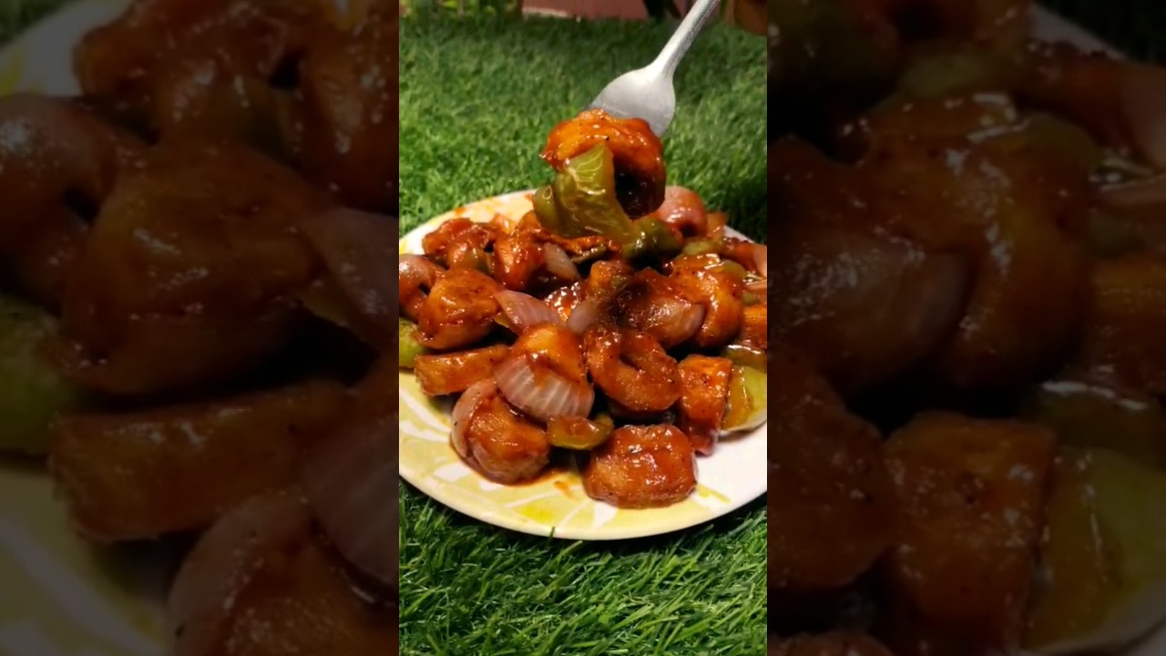 Chilli Soyabean Recipe | Chilli Soya Chaap #chilli #soyabean #soyachaap #chaap