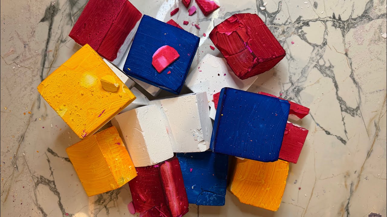 Color splash 💙💖💛| GYM CHALK | ASMR 
