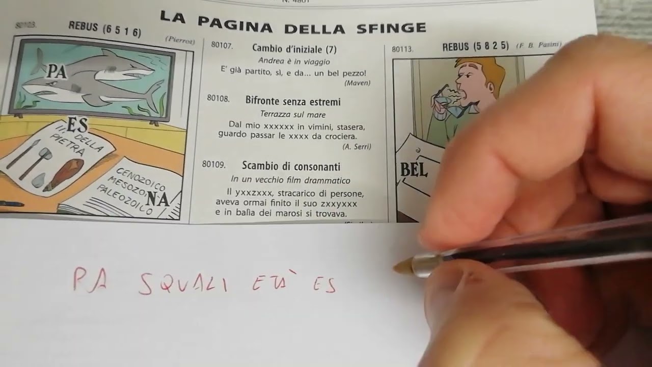 La pagina della sfinge