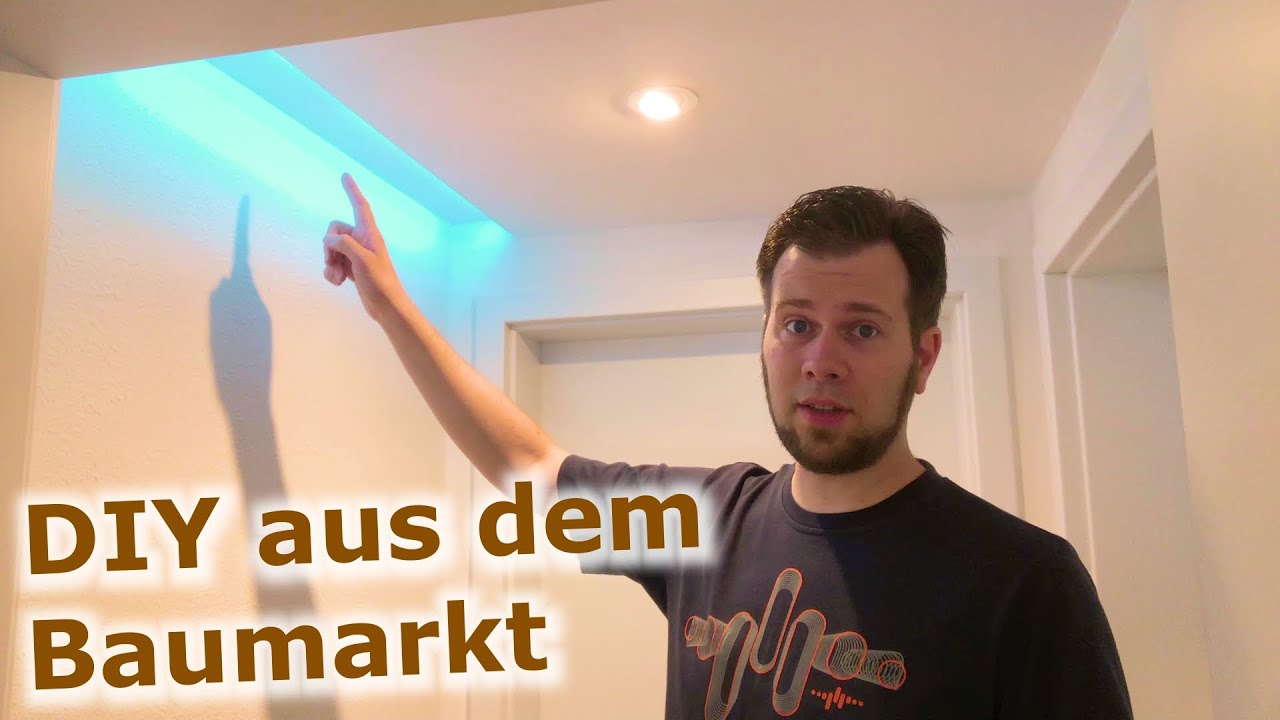 Indirekte Beleuchtung in abgehängter Decke: SELBSTGEMACHTE Licht-Voute mit LED-Strip