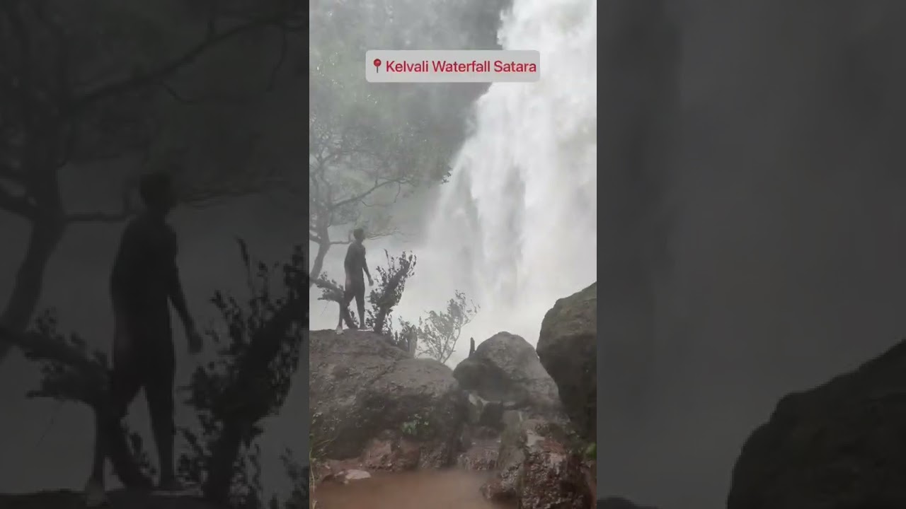 📍Kelvali Waterfall35km from Satara #satara #waterfall