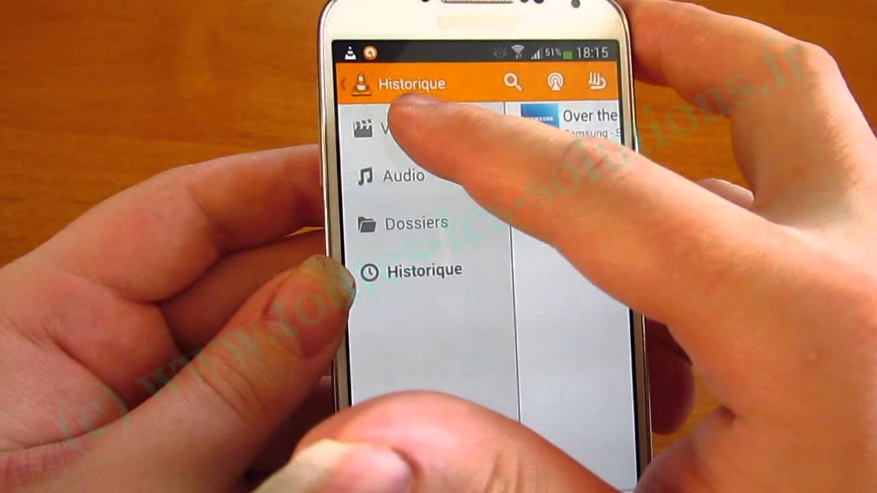 Pr&eacute;sentation du programme VLC Media Player (Android)