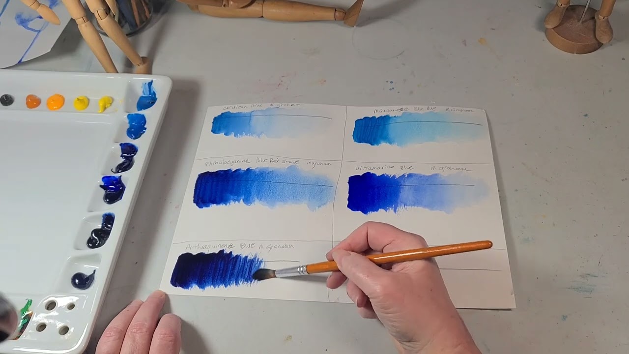 Swatch with me: M. Graham tube watercolors