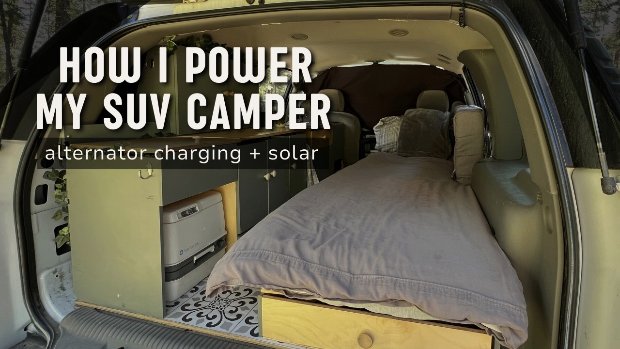Off-Grid SUV Camping Electrical System | Alternator Charging & Solar Power