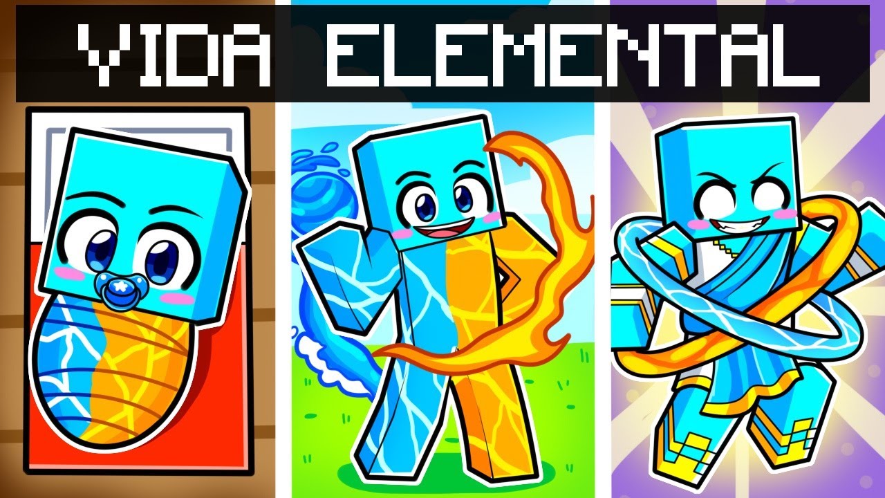 De Nacimiento a Muerte de Un DIOS ELEMENTAL en Minecraft!