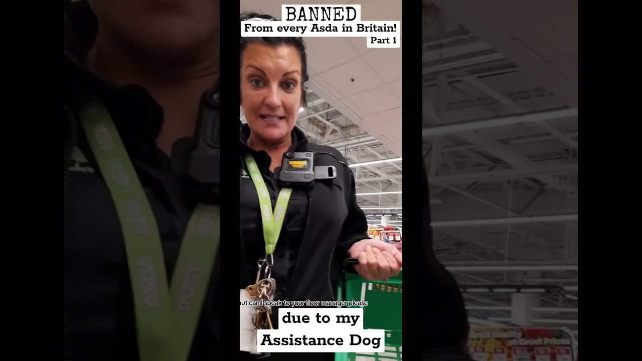 This is so wrong! What&rsquo;s your views? #bexleyheath ​⁠@Asda #asda #servicedog #workingdog