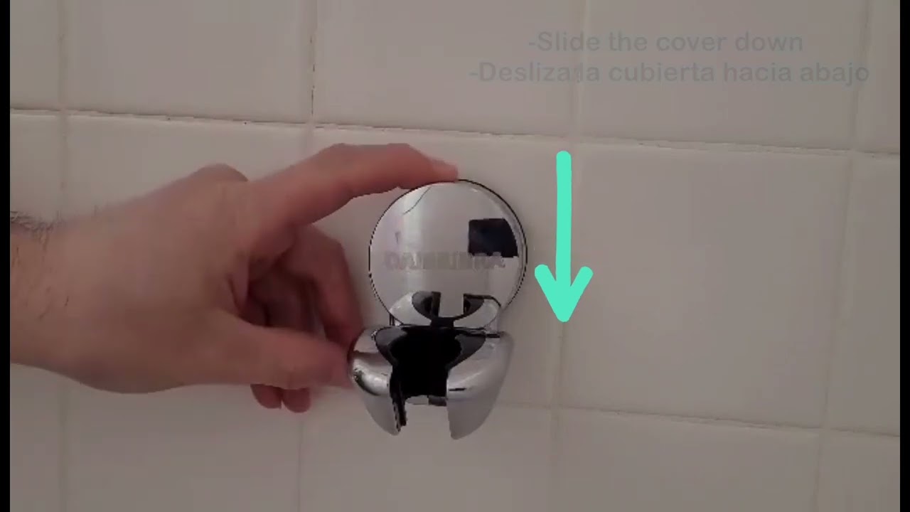 Installation instructions suction cup holder for shower head