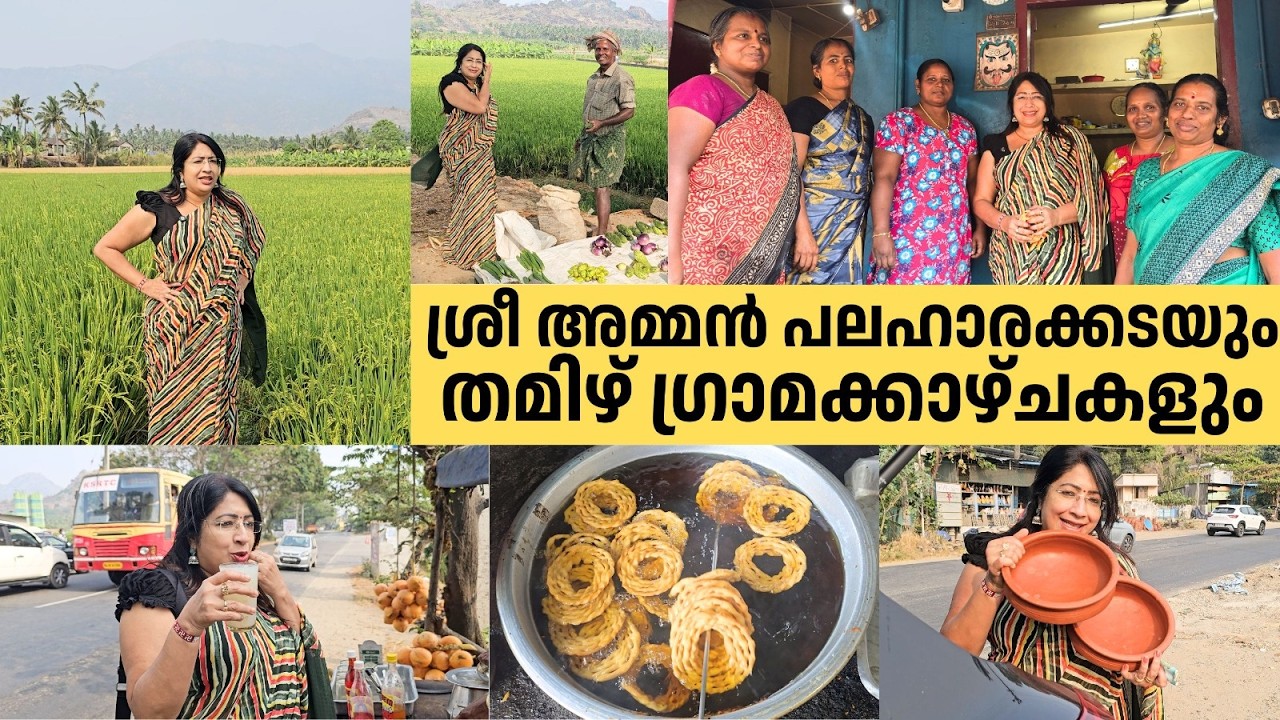 ശ്രീ അമ്മൻ പലഹാരക്കടയും തമിഴ് ഗ്രാമക്കാഴ്ചകളും | Sri Amman Murukku Kadai | Authentic Tamil Snacks