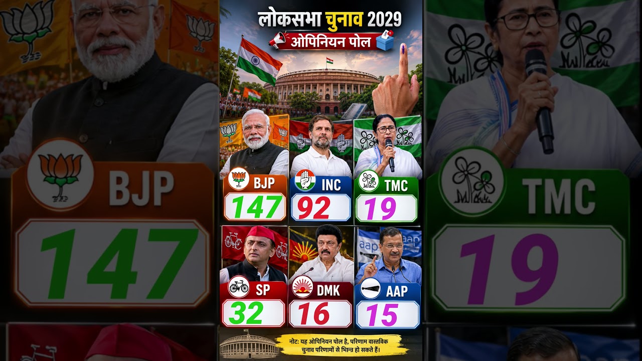 🔥 543 Seats Ka Sabse Bada Opinion Poll! 😱 | Kaun Banega PM 2029? | Full Seat Prediction 🚨