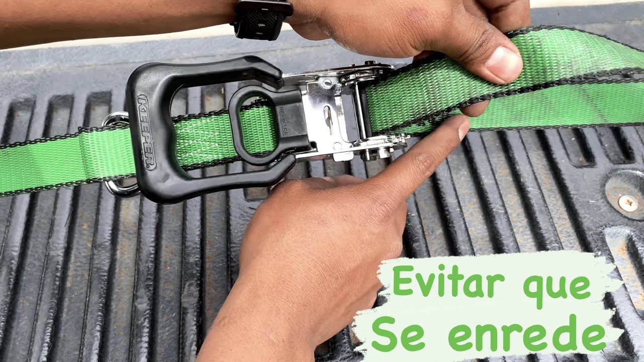 Como Usar Una Cinta Con Tensor De Trinquete (Rachet strap)