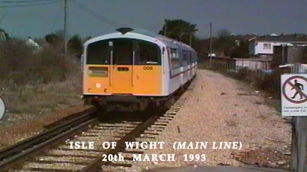 BR in the 1990s Isle Of Wight Railway Mainline on 20th March 1993