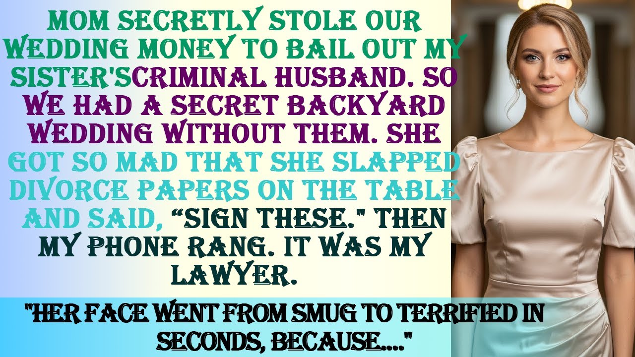 She Took Our Wedding Money to Save My Sister’s Husband—We Eloped Instead