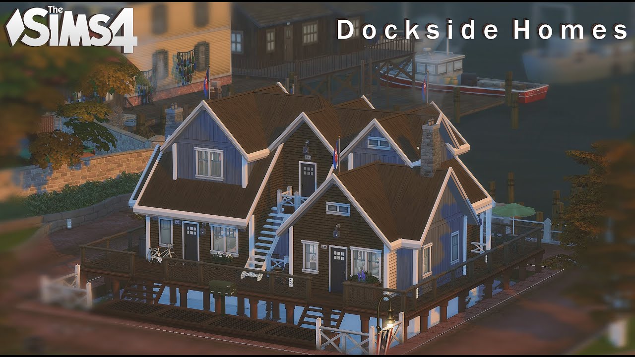 Dockside Homes ⚓ Brindleton Bay (noCC) THE SIMS 4 | Stop Motion