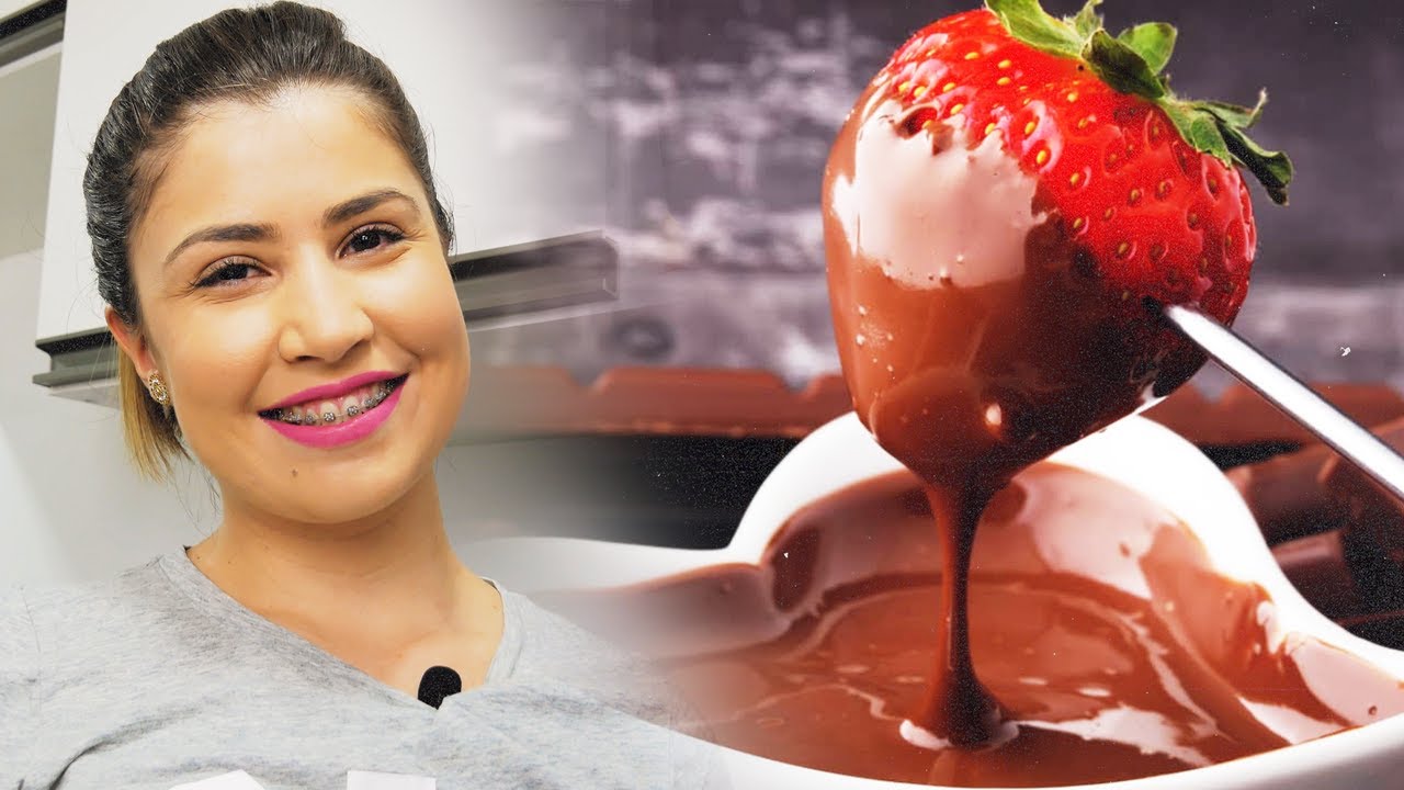Como fazer FONDUE de chocolate no MICROONDAS? Eu te ensino!