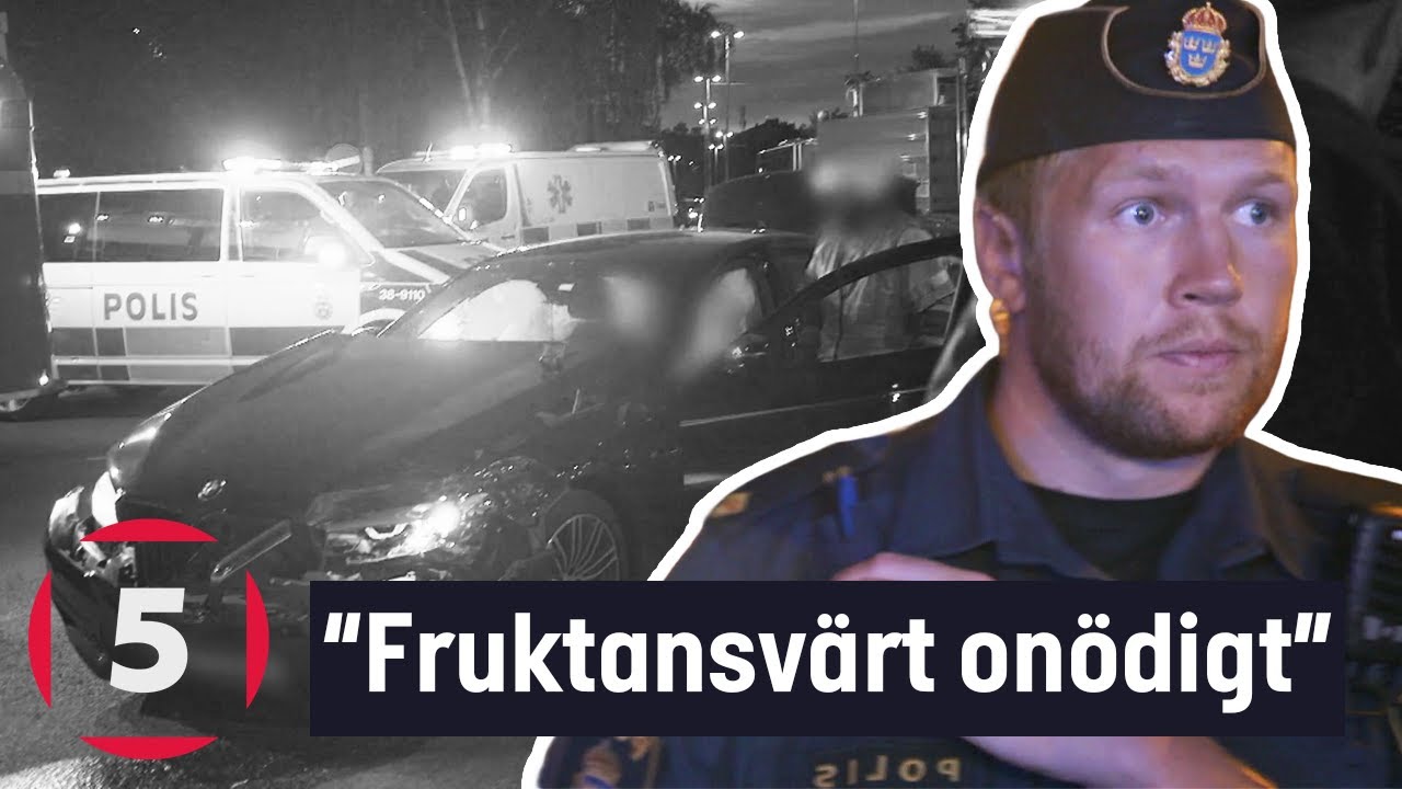 Närgångna åskådare FÖRSVÅRAR polisutredning | Södertäljepolisen | Kanal 5 Sverige