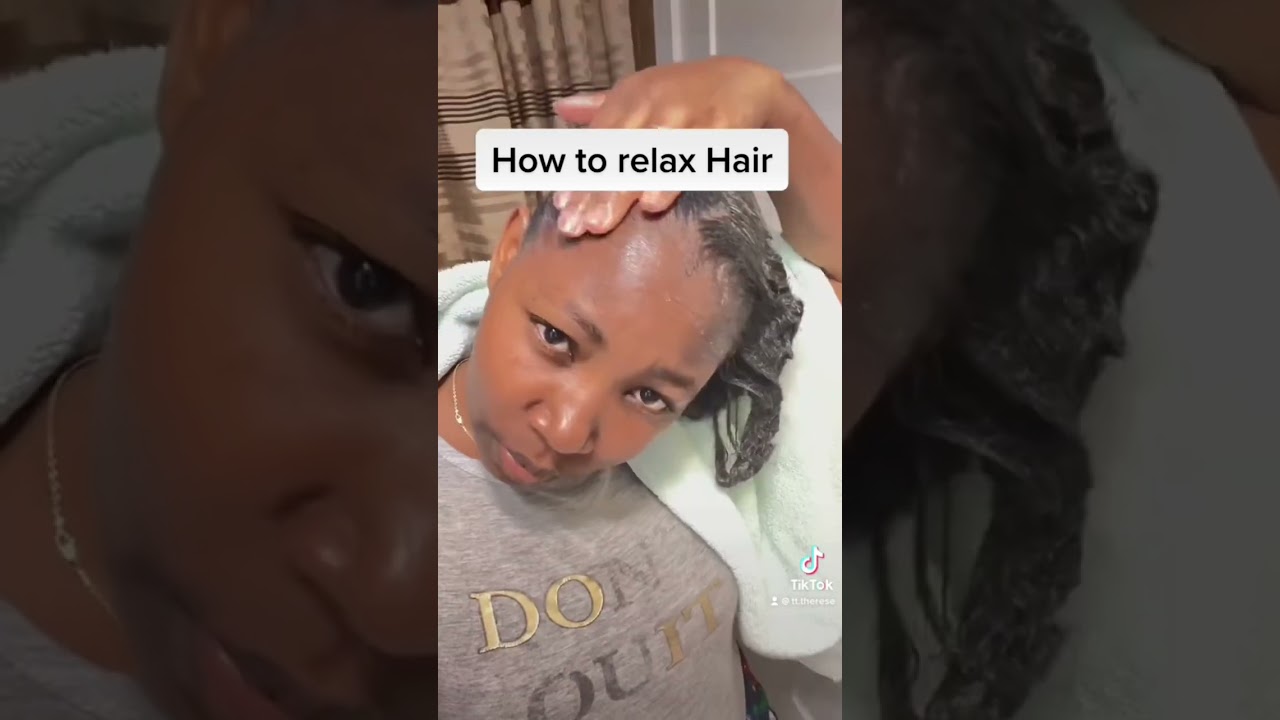 How to relax Hair at home (Dark & Lovely)- Self Care Routine
