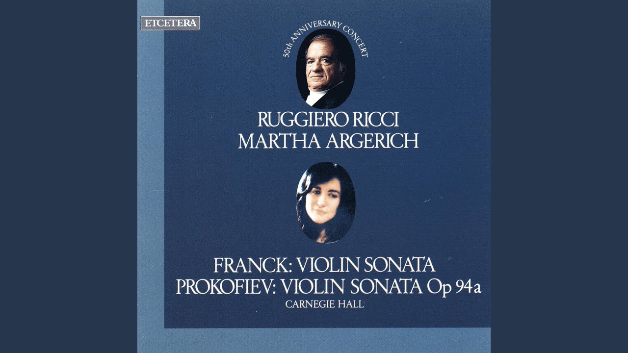 Sonata in d major Op. 94a for violin and piano, I Moderato