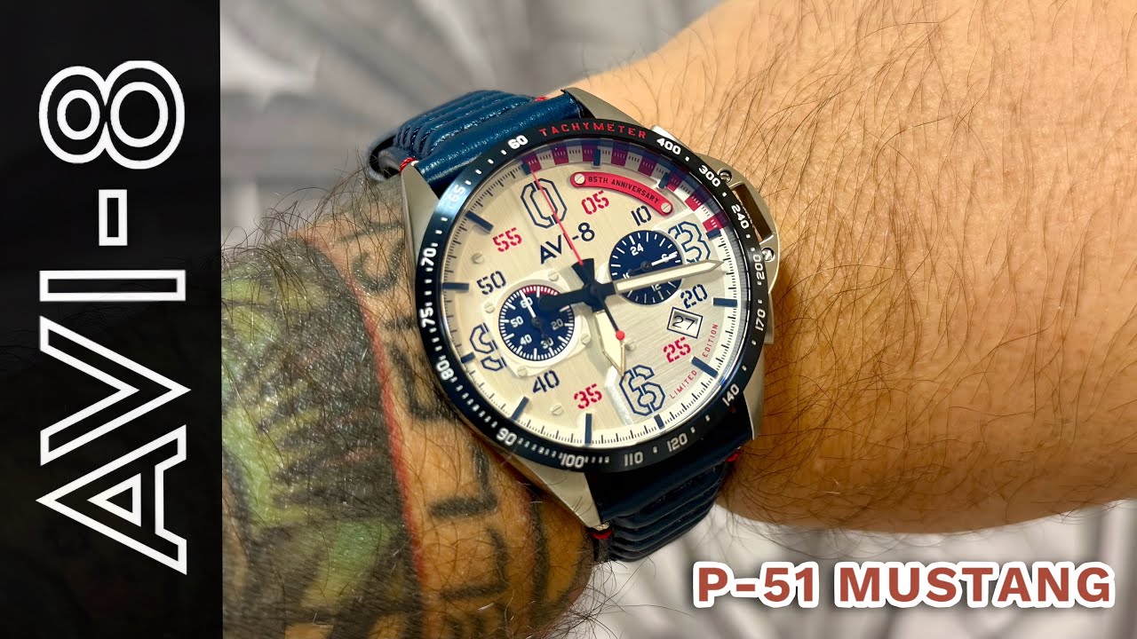 AVI-8 P-51 Mustang Kindelberger Chronograph &ndash; 85th Anniversary Limited Edition Unboxing & Details