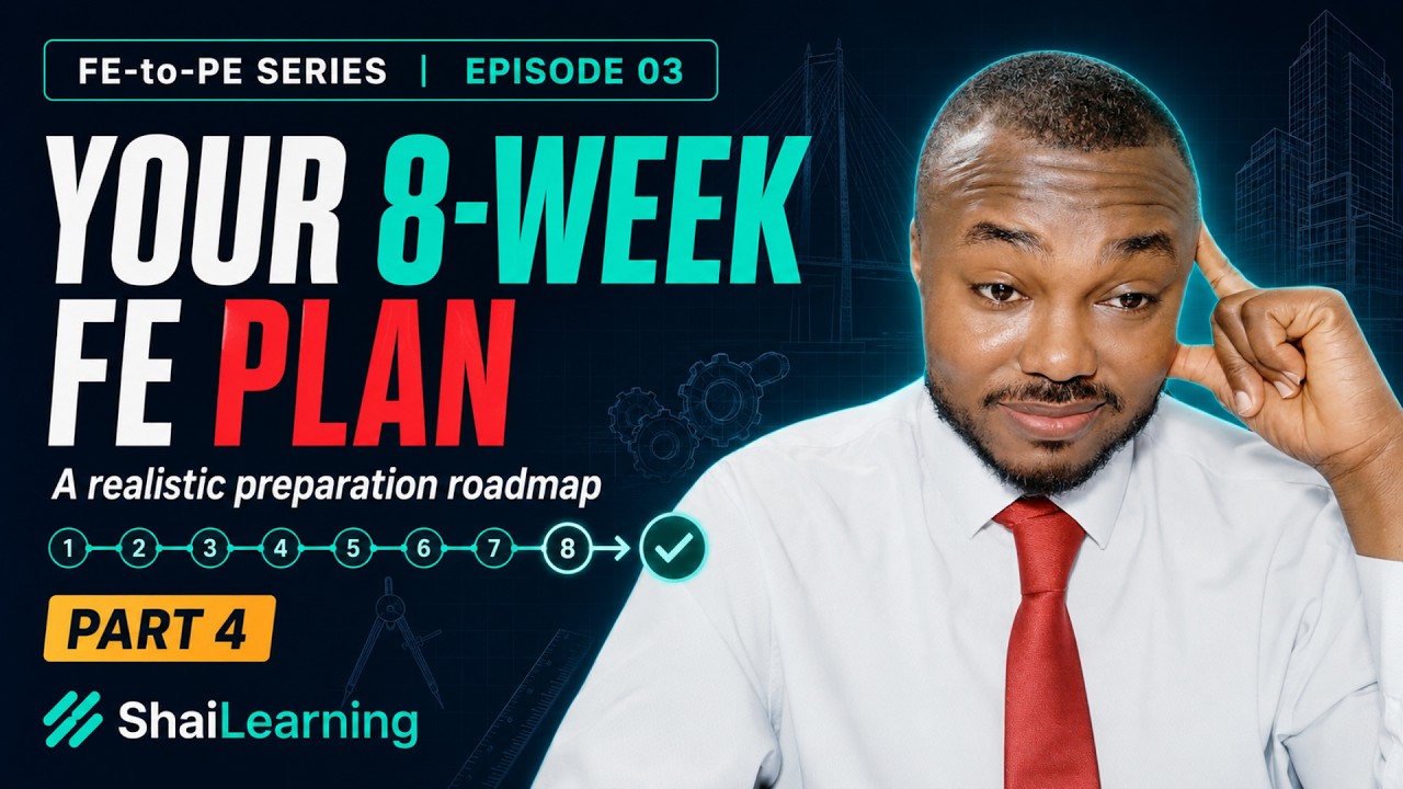 Part 4 - 8 Week FE Exam Study Plan  - Your Step-by-Step Roadmap