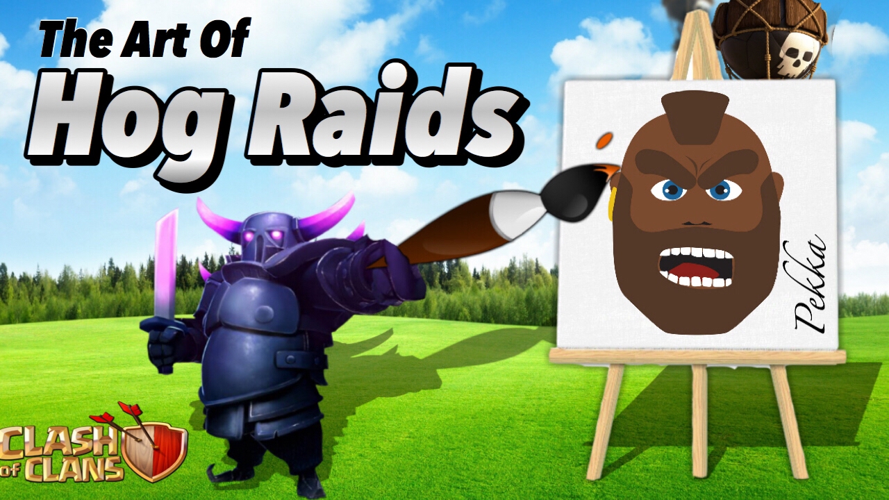 CLASH OF CLANS - TH9 HOG RIDER  ATTACKS