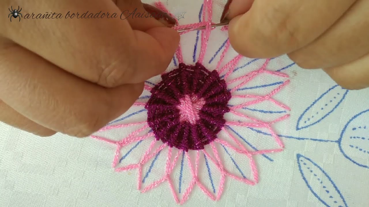 Bordados de Flor de Sol, Puntada facil