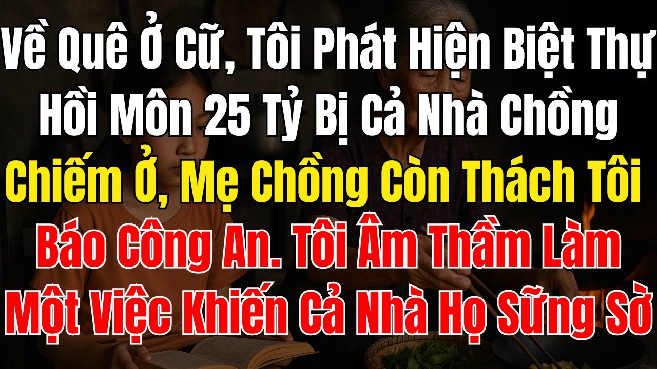 Về Quê Ở Cữ, Tôi Phát Hiện Biệt Thự Hồi Môn 25 Tỷ Bị Cả Nhà Chồng Chiếm Ở, Mẹ Chồng Còn Thách Tôi Bá