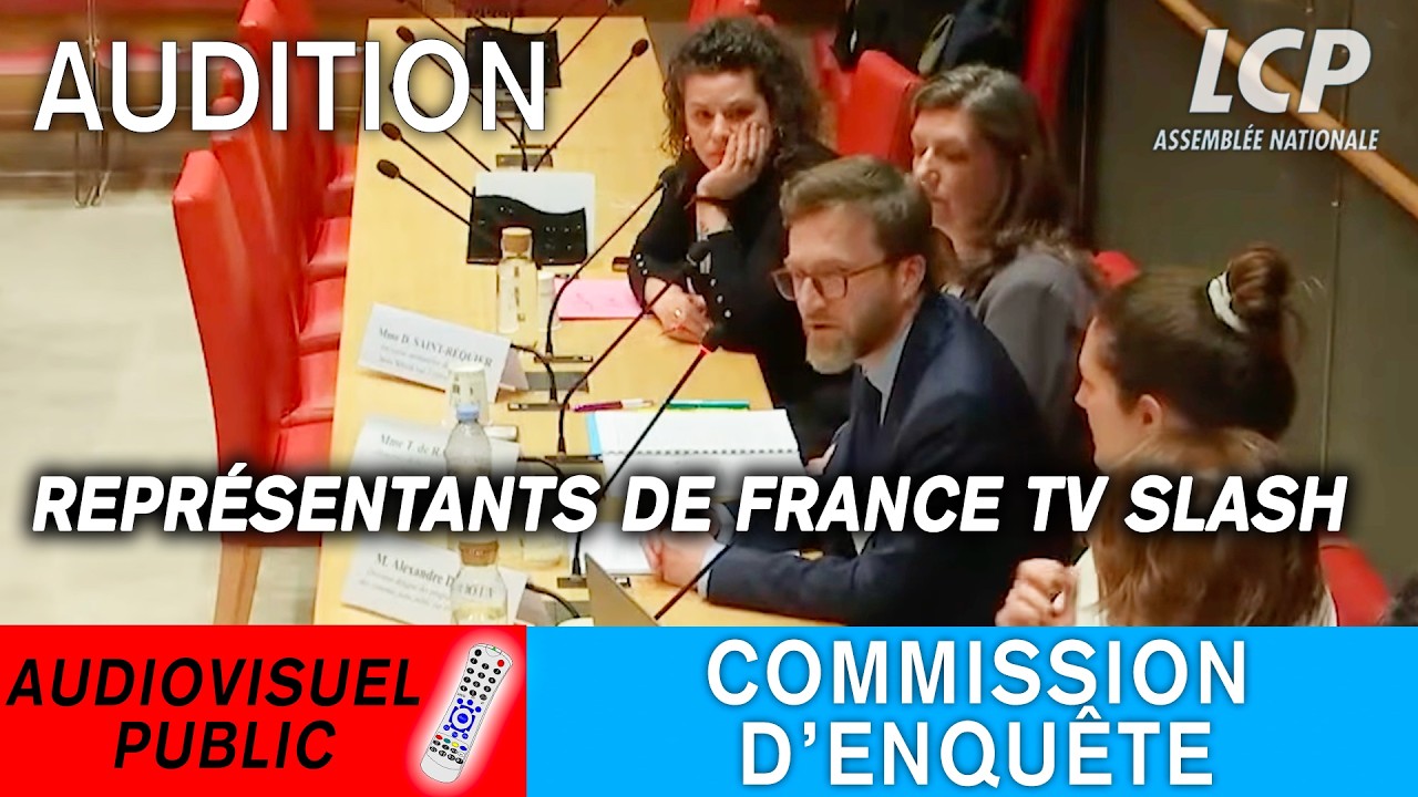Audiovisuel public : Audition de repr&eacute;sentants de France TV Slash
