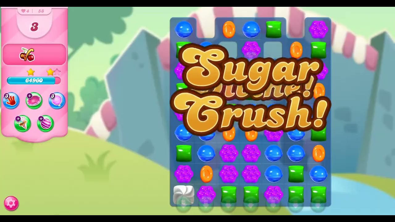 Уровни 56–62 игры Candy Crush Saga