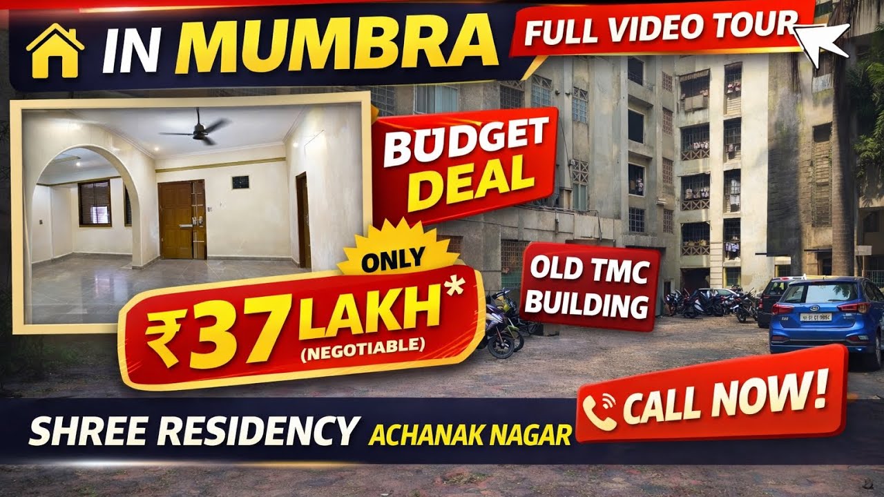 1BHK Flat for Sale Mumbra Ka Sabse Sasta & Bada  Carpet 😱 Only ₹37 Lakh | Old TMC Building
