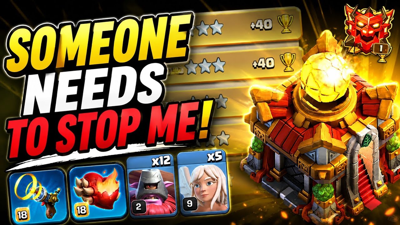 Best Town hall 16 attack strategy in 2026. the best th16 thrower attack strategy in Clash of Clans.
