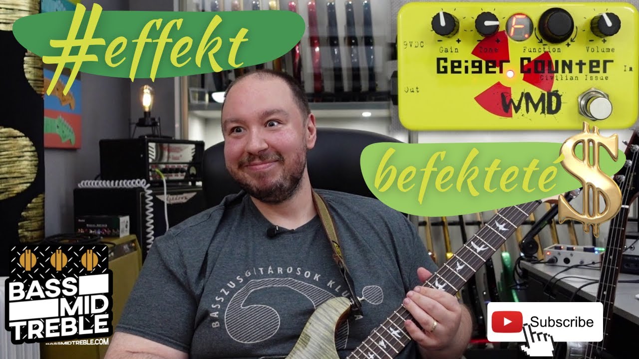 🎸🎛EFFEKTBEFEKTETÉS - ☢️WMD Geiger Counter Civilian Issue gitár, basszusgitár teszt