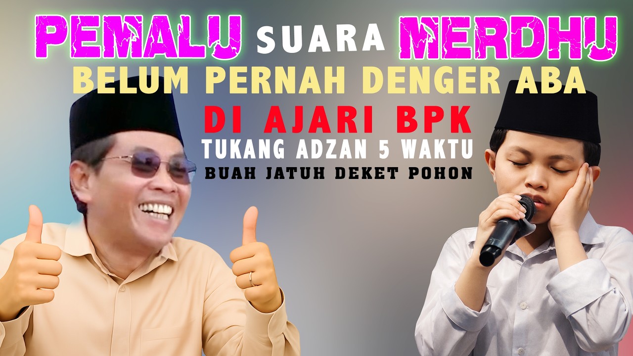 pemalu bersuara merdhu  kh. anwar zahid  belum pernah dengar nada adzan yang kayak gini. terbaru