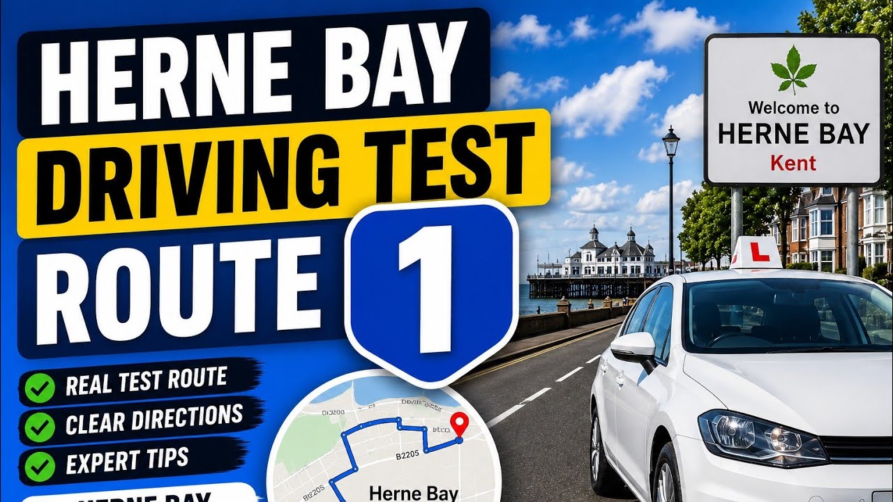 Herne Bay Driving Test Route | At 2:12pm | Real Driving Test UK