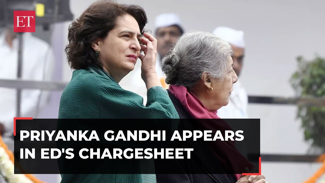 Haryana land scam case: Priyanka Gandhi Vadra named in ED's chargesheet