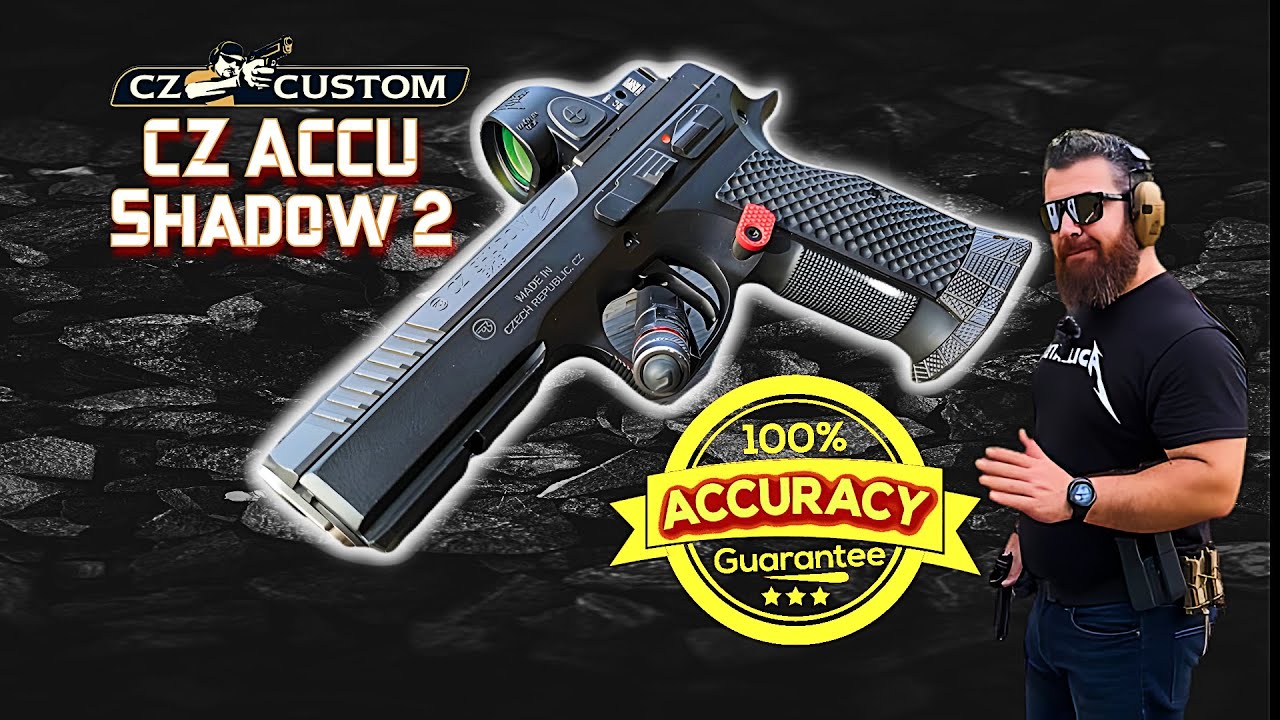 Обзор точности пистолета CZ Custom Shadow 2 Accu Optic RDS 9mm! 🎯