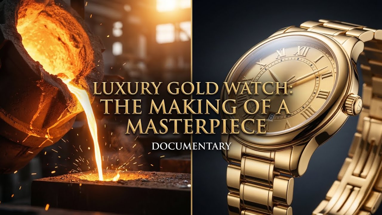 How Luxury Gold Watches Are Made | Inside an 18K Gold Watch Factory