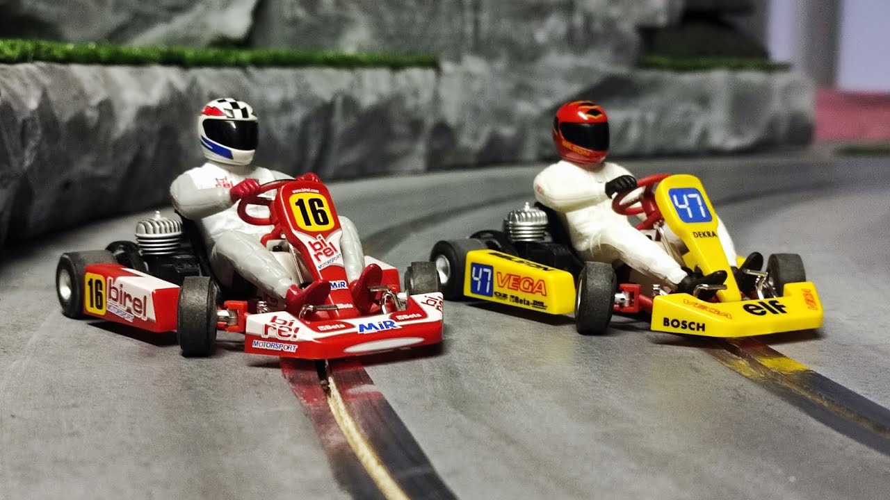 slot car go kart ninco (sound on!!) #slotcar #gokart #drifting