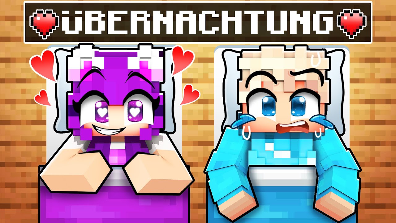 Lumi und Elly ÜBERNACHTUNG in Minecraft!