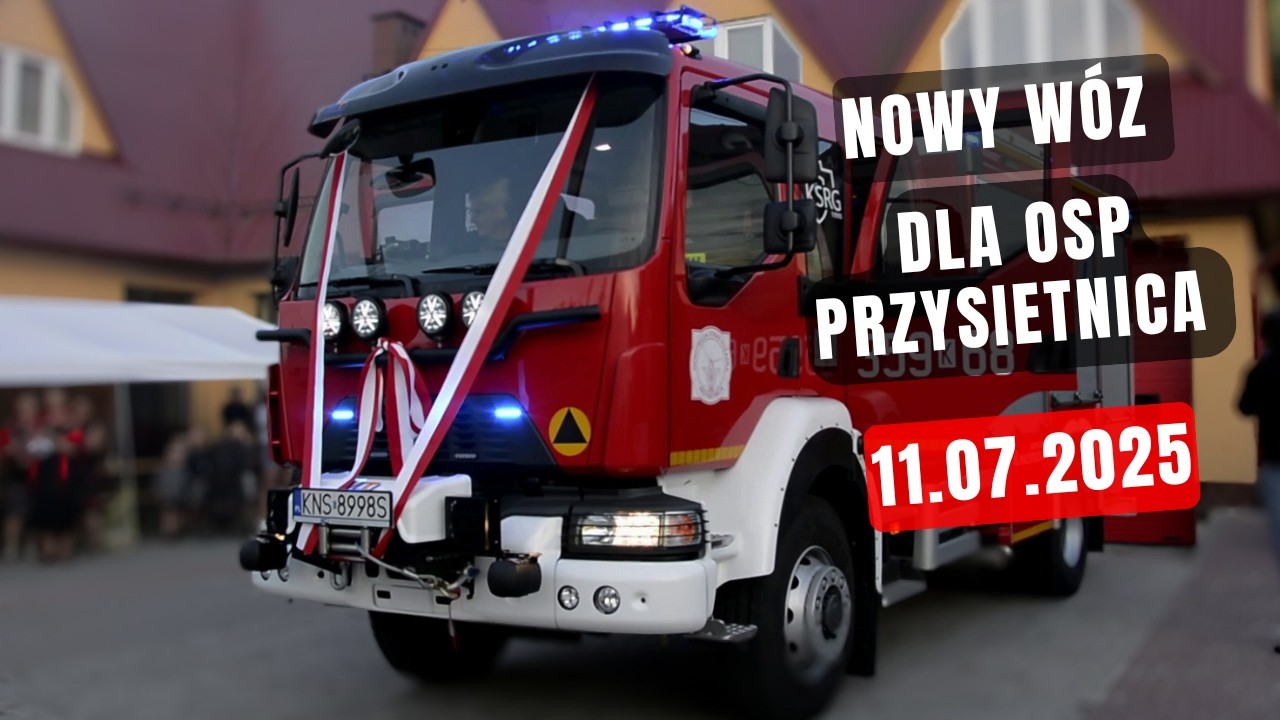 Nowy samochód bojowy dla OSP Przysietnica! - Uroczyste powitanie Renault D16 MotoTruck !